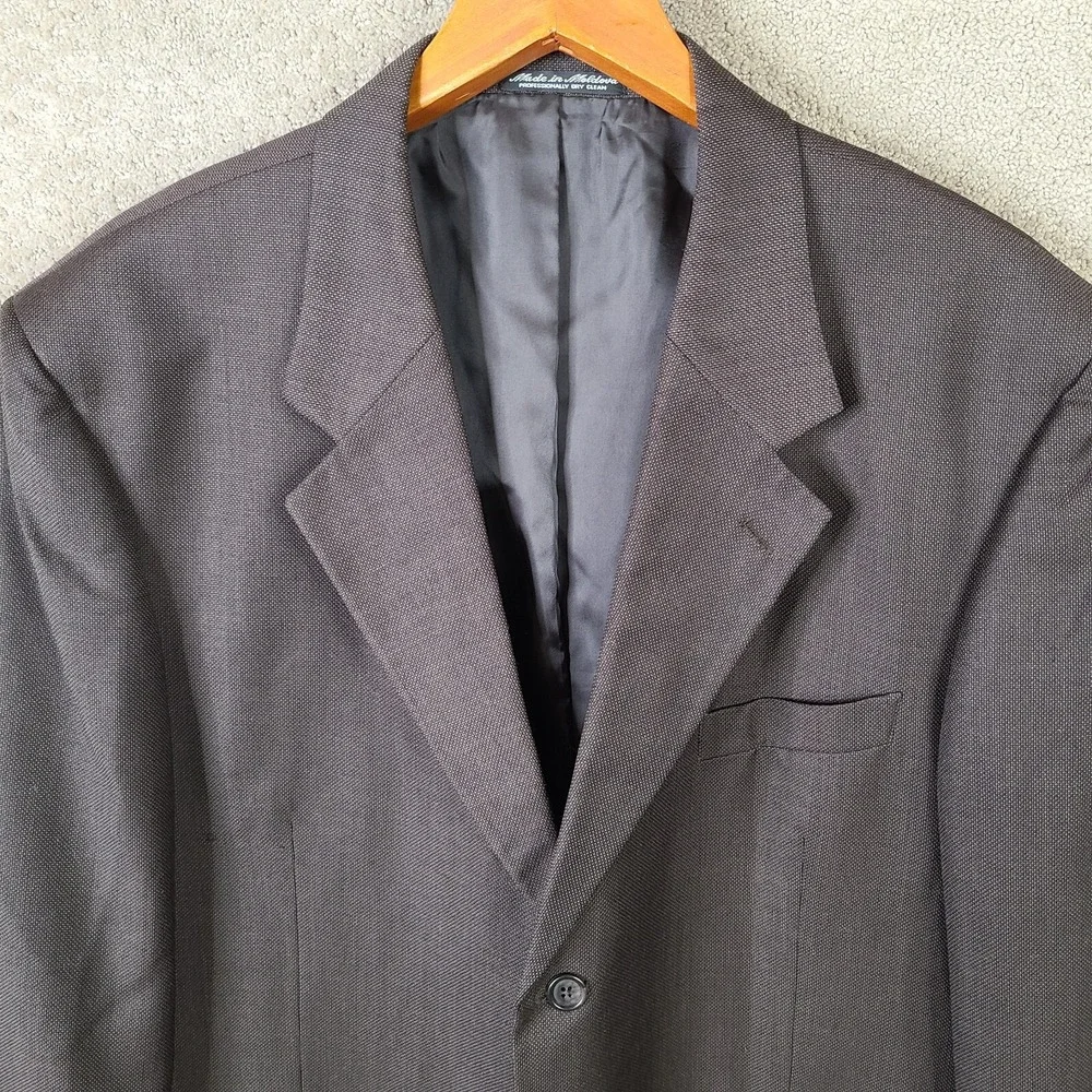 Kilburne And‎ Finch Jacket Mens 46L Brown Blazer Wool Blend 3 Button Suit Coat